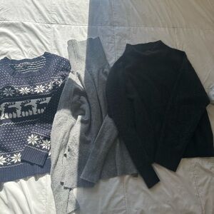 SWEATER TRIO- Includes 100% Cashmire